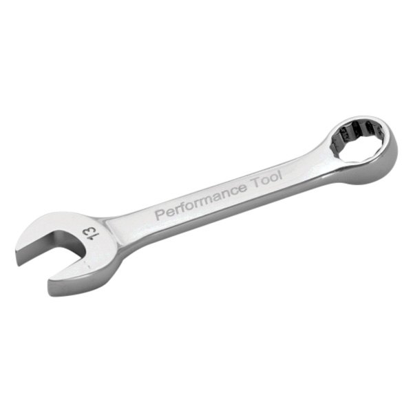 Performance Tool® - 13 mm 12-Point Angled Head Stubby Combination Wrench