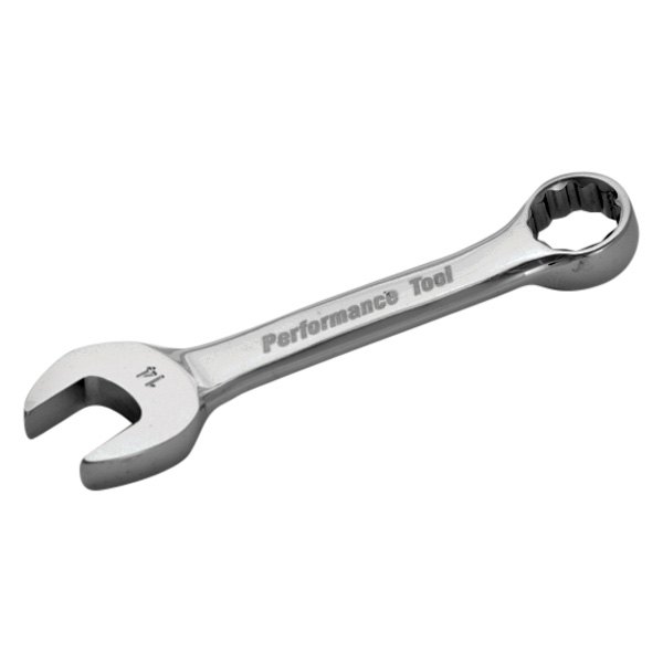 Performance Tool® - 14 mm 12-Point Angled Head Stubby Combination Wrench
