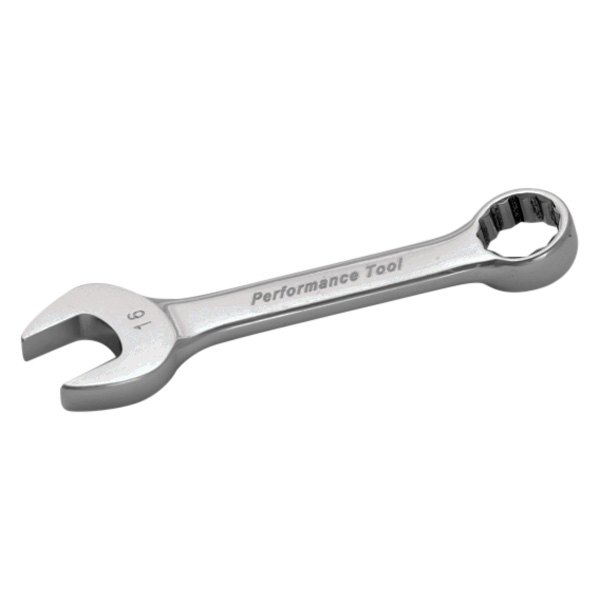 Performance Tool® - 16 mm 12-Point Angled Head Stubby Combination Wrench