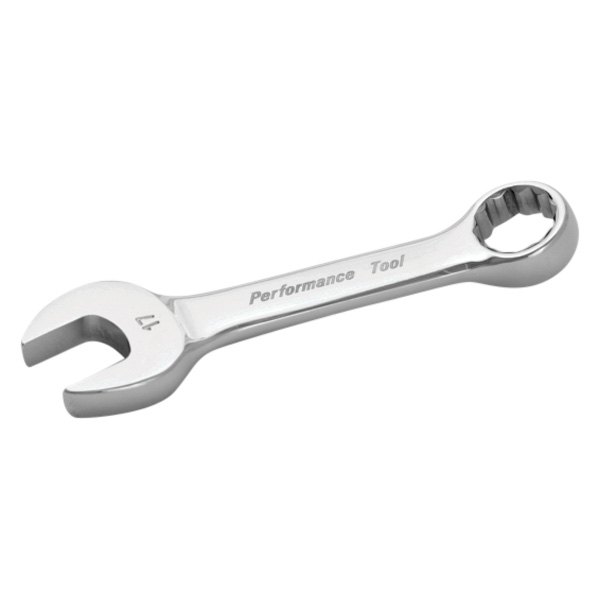 Performance Tool® - 17 mm 12-Point Angled Head Stubby Combination Wrench