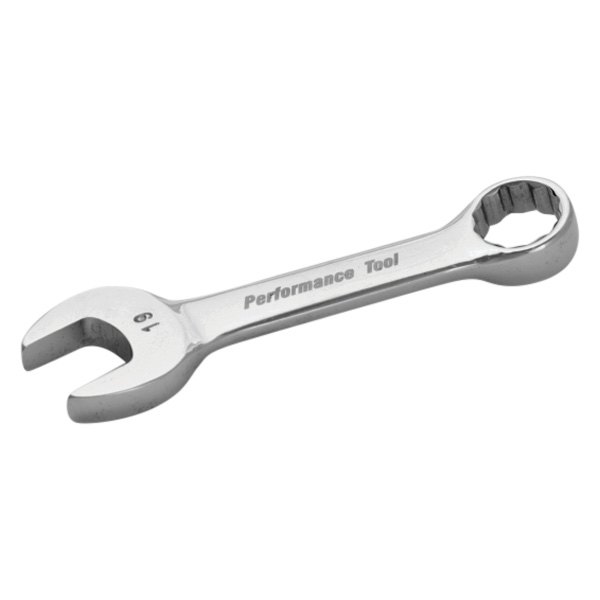 Performance Tool® - 19 mm 12-Point Angled Head Stubby Combination Wrench