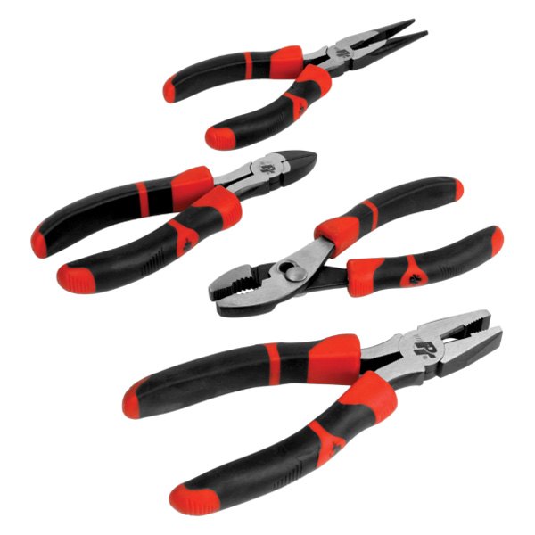 Performance Tool® - 4-piece 6" to 7" Multi-Material Handle Professional Mixed Pliers Set