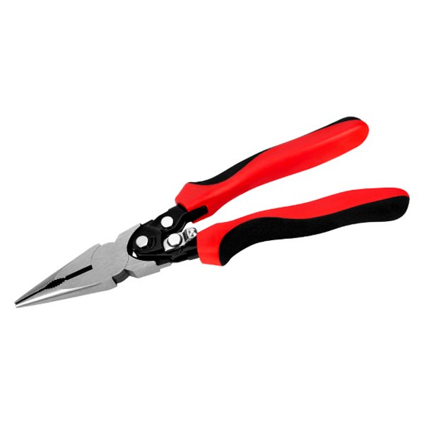Performance Tool® - 8-1/2" Pivot Joint Straight Jaws Multi-Material Handle Cutting Needle Nose Pliers