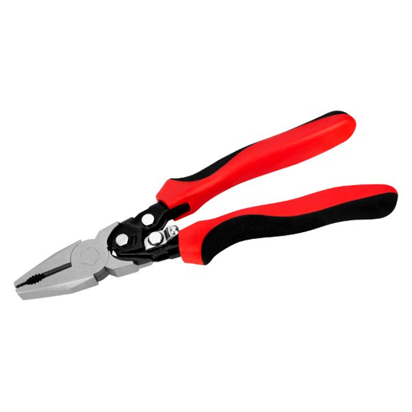 Performance Tool® - 8" Multi-Material Handle Combination Jaws Spring Loaded Compound Action Linemans Pliers