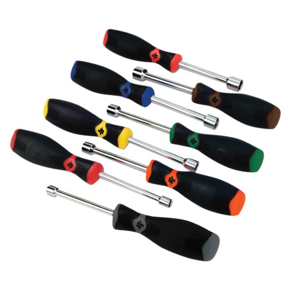 Performance Tool® - Professional™ 8-piece 5 to 12 mm Multi Material Handle Hollow Shaft Nut Driver Set
