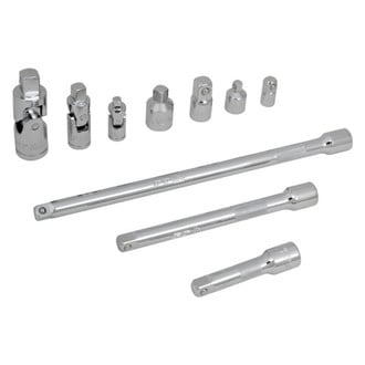 Performance Tool® - Mixed Drive Size 3", 6", 10" Socket Extension Set, 10 Pieces