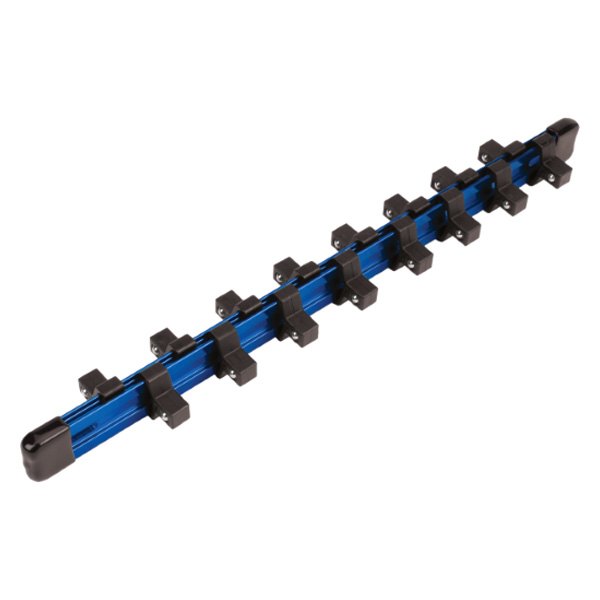 Performance Tool® - 1/2" Drive 14-Slot Blue Aluminum Socket Rail