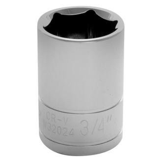 Performance Tool® - 1/2" Drive 3/4" 6-Point SAE Standard Socket