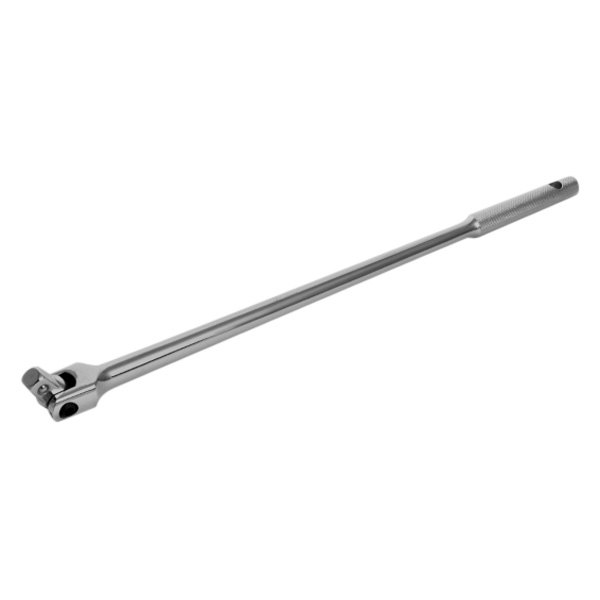 Performance Tool® - 1/2" Drive 18" Length Flexible Head Flex-Head Wrench Handle Flat Metal Grip Breaker Bar