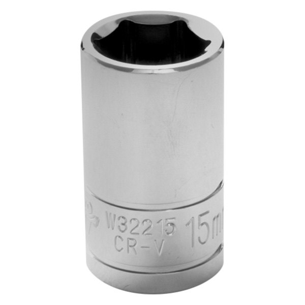 Performance Tool® - 1/2" Drive 15 mm 6-Point Metric Standard Socket