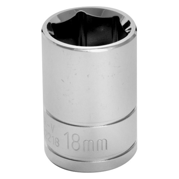 Performance Tool® - 1/2" Drive 18 mm 6-Point Metric Standard Socket