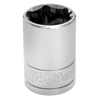 Performance Tool® - 1/2" Drive 19 mm 6-Point Metric Standard Socket