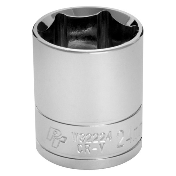 Performance Tool® - 1/2" Drive 24 mm 6-Point Metric Standard Socket