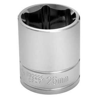 Performance Tool® - 1/2" Drive 26 mm 6-Point Metric Standard Socket