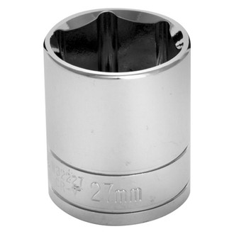 Performance Tool® - 1/2" Drive 27 mm 6-Point Metric Standard Socket