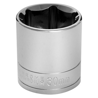 Performance Tool® - 1/2" Drive 30 mm 6-Point Metric Standard Socket