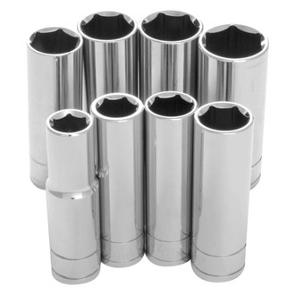 Performance Tool® - 1/2" Drive SAE Deep Socket Set 8 Pieces