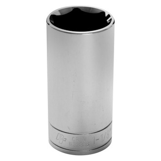 Performance Tool® - 1/2" Drive 1-1/8" 6-Point SAE Deep Socket