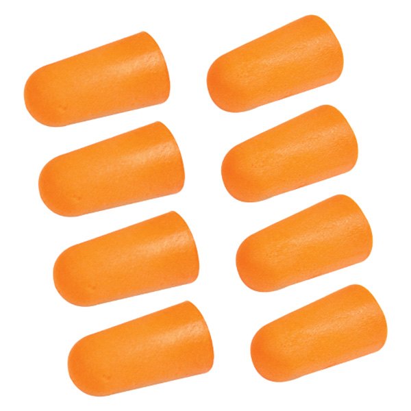 Performance Tool® - 30 dB Orange Foam Disposable Tapered Uncorded Earplugs (4 Pairs) 