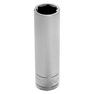 Performance Tool® - 1/2" Drive 15 mm 6-Point Metric Deep Socket