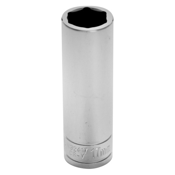 Performance Tool® - 1/2" Drive 17 mm 6-Point Metric Deep Socket