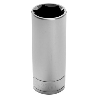 Performance Tool® - 1/2" Drive 22 mm 6-Point Metric Deep Socket
