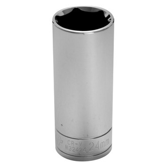 Performance Tool® - 1/2" Drive 24 mm 6-Point Metric Deep Socket