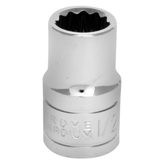 Performance Tool® - 1/2" Drive 1/2" 12-Point SAE Standard Socket