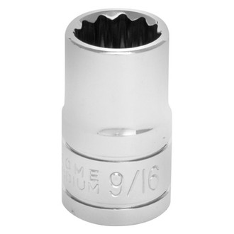 Performance Tool® - 1/2" Drive 9/16" 12-Point SAE Standard Socket