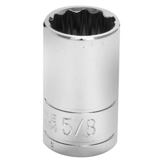 Performance Tool® - 1/2" Drive 5/8" 12-Point SAE Standard Socket