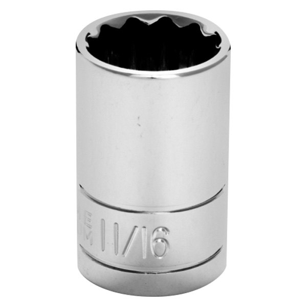Performance Tool® - 1/2" Drive 11/16" 12-Point SAE Standard Socket
