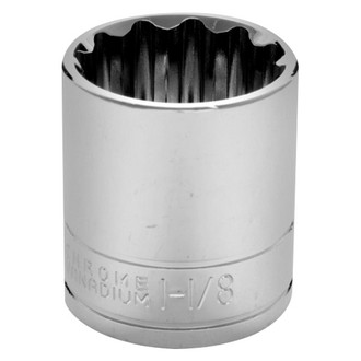 Performance Tool® - 1/2" Drive 1-1/8" 12-Point SAE Standard Socket