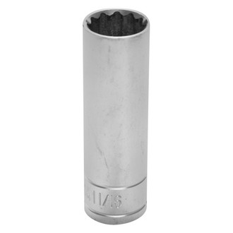 Performance Tool® - 1/2" Drive 11/16" 12-Point SAE Deep Socket