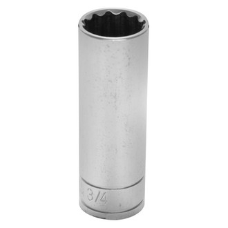 Performance Tool® - 1/2" Drive 3/4" 12-Point SAE Deep Socket