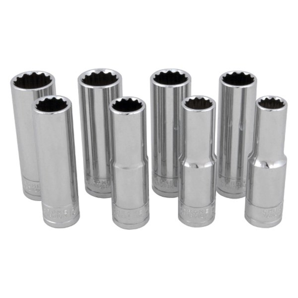 Performance Tool® - 1/2" Drive 12-Point Metric Socket Set 8 Pieces