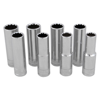 Performance Tool® - 1/2" Drive 12-Point Metric Socket Set 8 Pieces