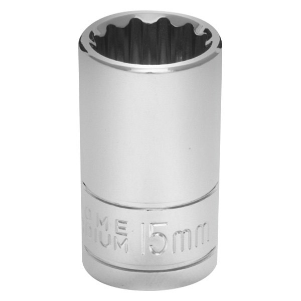 Performance Tool® - 1/2" Drive 15 mm 12-Point Metric Standard Socket