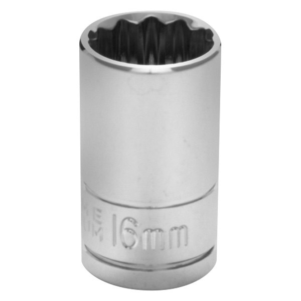 Performance Tool® - 1/2" Drive 16 mm 12-Point Metric Standard Socket