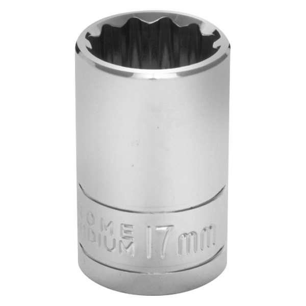 Performance Tool® - 1/2" Drive 17 mm 12-Point Metric Standard Socket