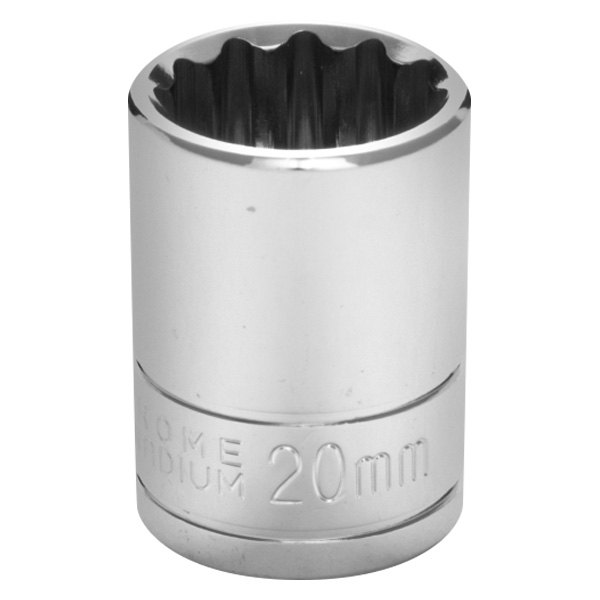 Performance Tool® - 1/2" Drive 20 mm 12-Point Metric Standard Socket