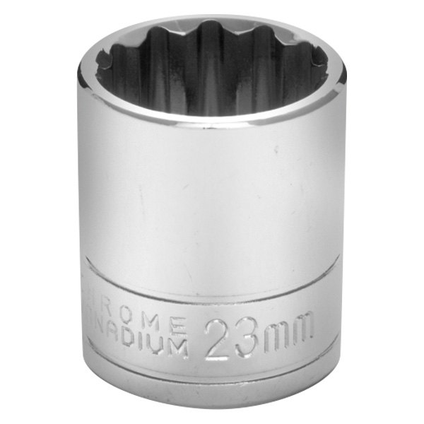 Performance Tool® - 1/2" Drive 23 mm 12-Point Metric Standard Socket