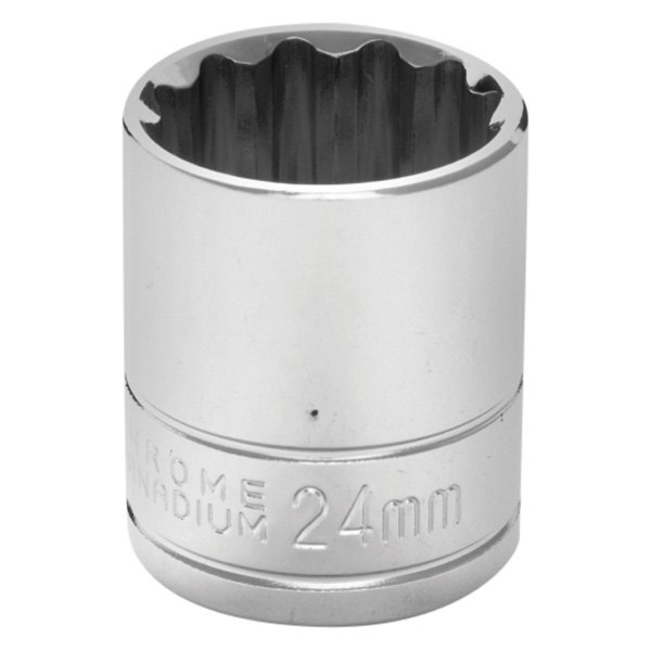 Performance Tool® - 1/2" Drive 24 mm 12-Point Metric Standard Socket