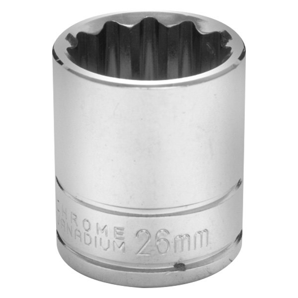 Performance Tool® - 1/2" Drive 26 mm 12-Point Metric Standard Socket
