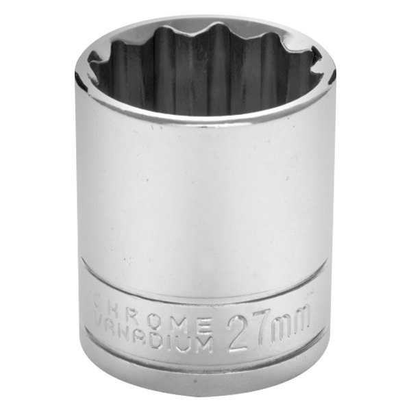 Performance Tool® - 1/2" Drive 27 mm 12-Point Metric Standard Socket