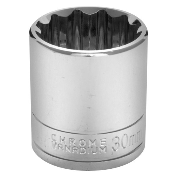 Performance Tool® - 1/2" Drive 30 mm 12-Point Metric Standard Socket