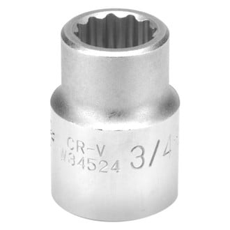 Performance Tool® - 3/4" Drive 12-Point SAE Standard Socket