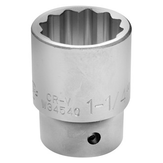 Performance Tool® - 3/4" Drive 1-1/4" 12-Point SAE Standard Socket