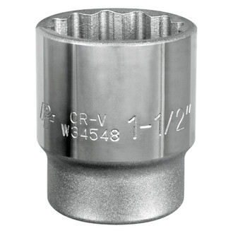 Performance Tool® - 3/4" Drive 1-1/2" 12-Point SAE Standard Socket
