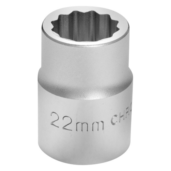 Performance Tool® - 3/4" Drive 22 mm 12-Point Metric Standard Socket