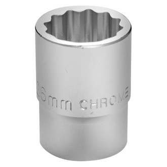 Performance Tool® - 3/4" Drive 26 mm 12-Point Metric Standard Socket